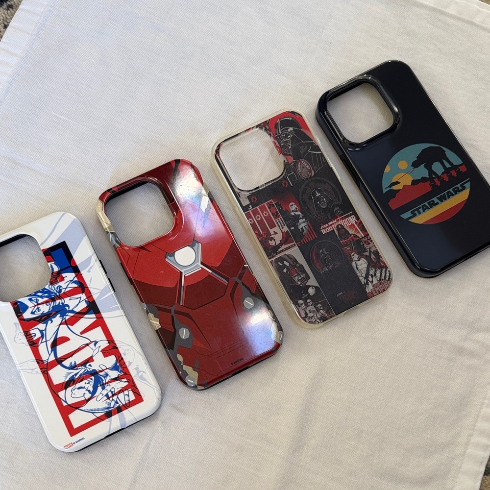 Marvel & Star Wars iPhone 14 Pro Case Lot